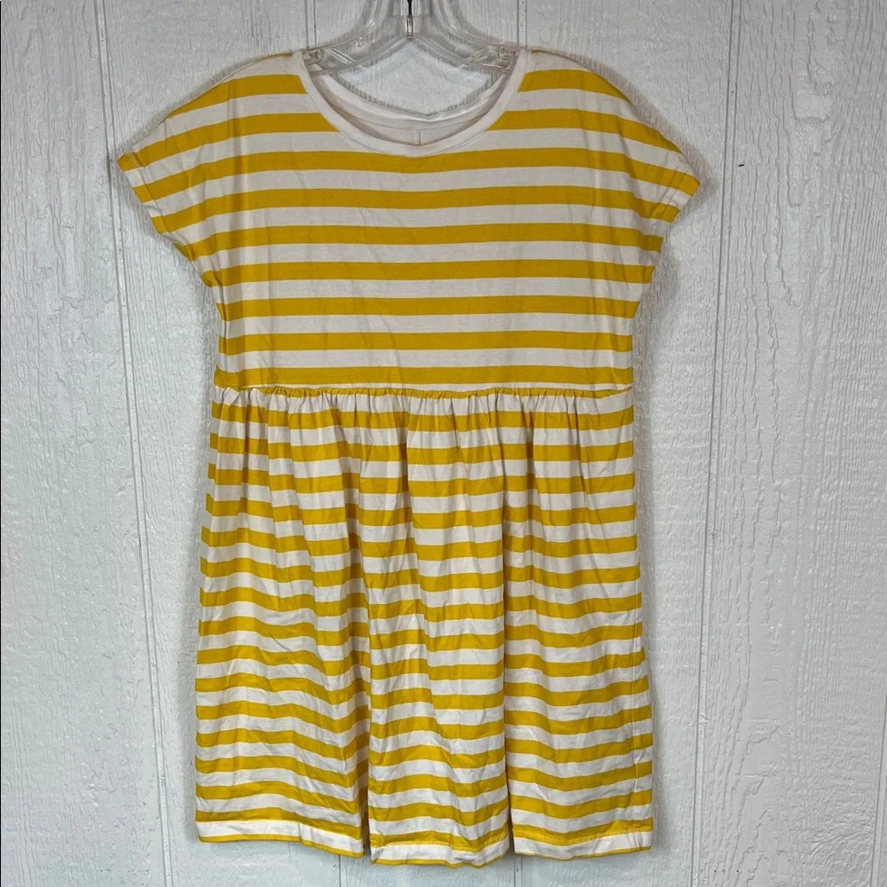 Girls Old Navy Yellow and White Striped Casual Kids Dress